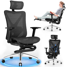 将图片加载到图库查看器，GABRYLLY ergonomic office chair with footrest - GYMN01
