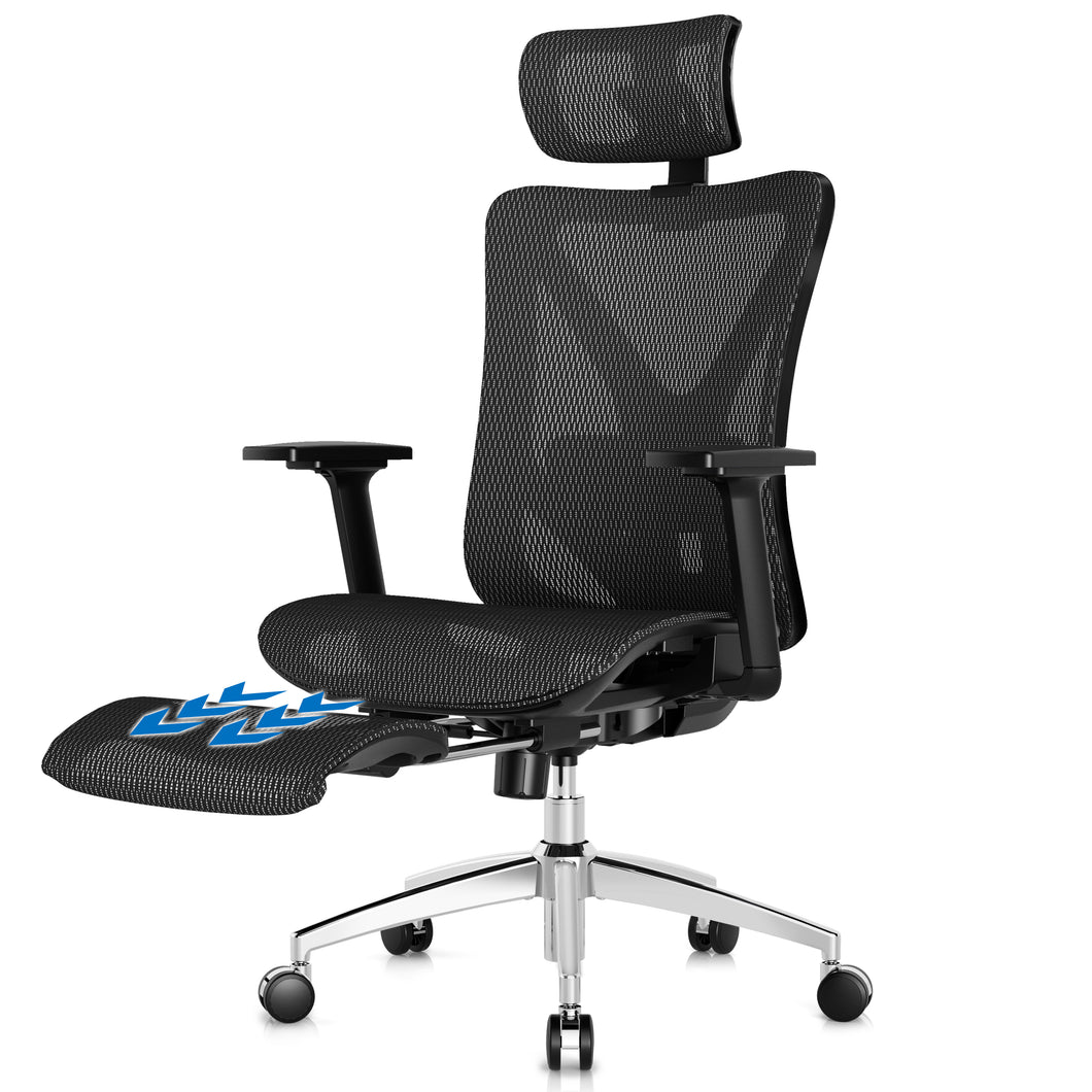 GABRYLLY ergonomic office chair with footrest - GYMN01